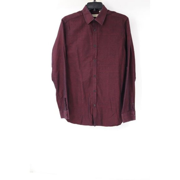 Burberry Shirt Mens Small Plaid Tailored Fit Button Up Long Sleeve Cotton check - Picture 1 of 15